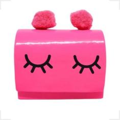 Bolsa Infantil Menina Delicada Rosa Pink Bolsinha Clutch Carteira Transversal Blogueirinha Pequena-Feminino