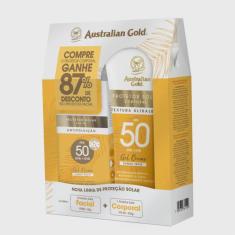 Kit australian gold protetor solar corporal FPS50 200G + protetor solar facial FPS50 50G
