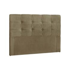 Painel De Cama Box Estofada Queen Clean Plus Suede Bege - Simbal