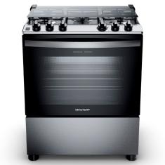 Fogão de Piso Brastemp de 05 Bocas com Turbo Chama e Grill Inox - BFS5GDR