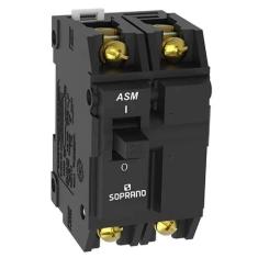 Disjuntor Soprano Nema 2P 15A ASM-B Preto