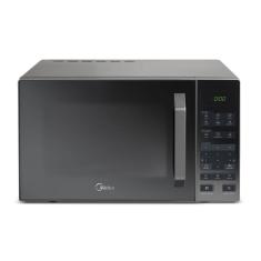 Forno Micro-ondas Midea 27 Litros 800W Prata Com Porta Espelhada MXSA27S1 110V