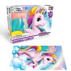 Quebra Cabeça Unicórnio Rainbow - 150 Peças - Pais e Filhos