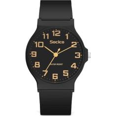 SOCICO Relógio analógico infantil para meninos e meninas, impermeável, com pulseira macia, relógio de pulso com tempo de aprendizagem, fácil de ler, para crianças de 3 a 12 anos