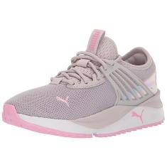 PUMA Tênis infantil unissex Pacer Future Rainbow, Chiffon lilás mármore, 18