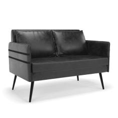 Namoradeira 02 Lugares Mari Corano Pés Palito de Ferro D03 - D'Rossi, 