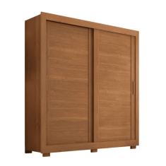 Guarda Roupas Casal 2 Portas de Correr 4 Gavetas Titanium Zanzini madeirado