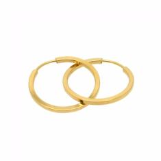 Brinco De Argola Em Ouro 18k-750