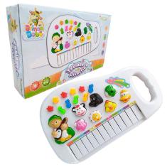 Piano Infantil som de Bichos Teclado Brinquedo Animais Bebê