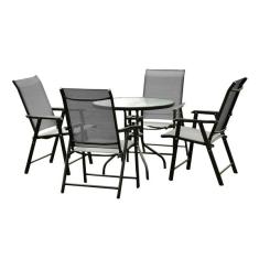 Conjunto Para Área Externa Brasil Com 1 Mesa E 4 Cadeiras