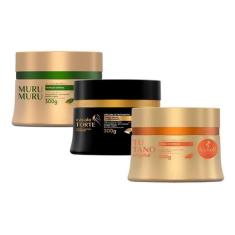 Kit Cronograma Capilar para Cabelos Frágeis Máscara Murumuru Hidrataçã