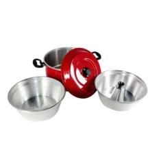 Conjunto 6x1 Cozimento A Vapor Continental Vermelho (3pçs)