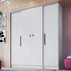 Guarda Roupas Casal 4 Portas 2 Gavetas Internas Miami