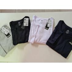 Camiseta Masculina Gola Redonda Hering 0201 Word Algodão