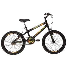 Bicicleta Vellares Krazy Boy Aro 20 Masculina Preto Fosco