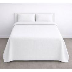 Colcha Casal 100 Algodão Piquet Favo Hotel Gênova Teka, Branco, Casal