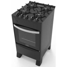 Fogão Iris Glass 4 Bocas Preto