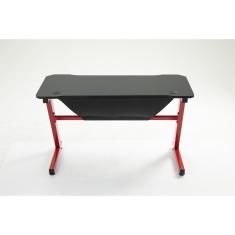 Mesa Gamer Pelegrin PEL-003P Preta e Vermelha Metal e MDF-Unissex