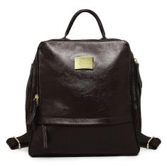 Mochila Feminina de Couro Liz  - Preto-Unissex