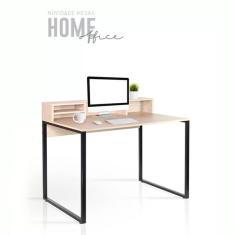 Mesa Escrivaninha 100cm Pé Quadrado Mart Home Mh21bp Com Nich