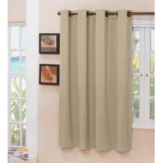 Cortina Blackout Tecido Bege 1,40x1,50 Janela Porta