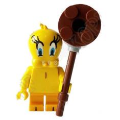 Boneco Blocos De Montar Looney Tweety Bird Piu Piu Space Jam