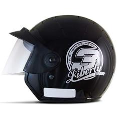 CAPACETE ABERTO PRO TORK LIBERTY 3 SOLID PRETO TAM. 58