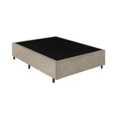 Cama Box Casal 138 Bege Suede - Santo Box