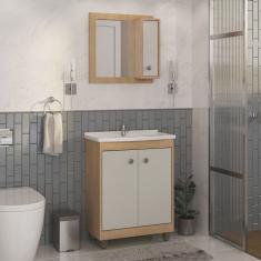 Gabinete para Banheiro com Cuba e Espelheira Essenza