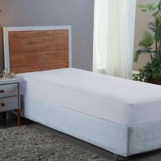 Lençol Cama Box Solteiro 400 Fios Aveludado com Elástico 30CM Altura -