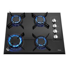 Cooktop 4 Bocas Philco Automático CHEF4 Vidro Temperado Bivolt Preto