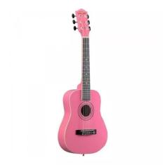 Violão Acústico Rosa 1/2 Infantil Kids Tagima Cordas Nylon