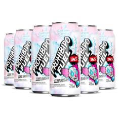 3VS Nutrition Pré Treino Prohibido Fuel Sabor Algodão Doce Pack Com 6 Unidades De 473ml