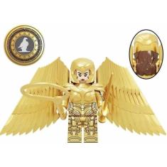 Boneco Blocos De Montar Mulher Maravilha 1984 Com Escudo