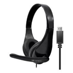 Fone USB Com Microfone C3Tech PH-340BK Preto