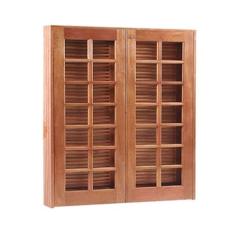 Janela de Abrir / Abrir Reto de Madeira Itaúba Esquadrias Longo - 1.20