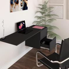 Mesa Escrivaninha Mdf Com Gaveteiro Organizador Prática Moderna - Deli