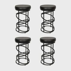 Conjunto 04 Banquetas 62cmx36cm Londres