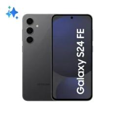 Celular Samsung Galaxy S24 FE 5G Grafite, 256GB, 8GB de RAM e Câmera Tripla Traseira de até 50MP, Selfie de 10MP