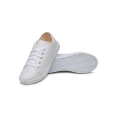 Tènis Casual Feminino Sintético - NA, Branco, 36