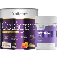 Kit Colágeno Verisol Com Ácido Hialurônico Premium + Biotina Nutrilibr