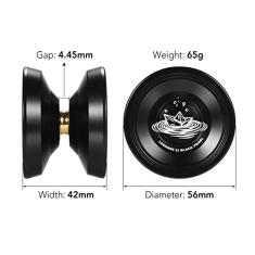 Ioiô,Alumínio Yoyo Ball Competitivo Yo Yo Presente com cordas de rolamento e luva