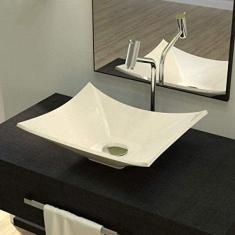 Cuba Lux L38W Folha com Válvula Click de Metal Compace Bege