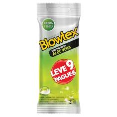 Preservativo Sensitive Super Aloe Vera com Leve 9 Pague 6 unidades, Blowtex, Transparente