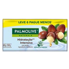 Sabonete em Barra Palmolive Naturals Hidratação Intensiva 6 unidades de 85g Promo Leve Mais Pague Menos