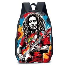 MOCHILA ESCOLA INFANTIL JUVENIL ANIME HOMEM TOCANDO GUITARRA-Unissex