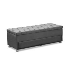 Sapateira Baú Munique 1.95M  -  Veludo - Speciale Home, Chumbo