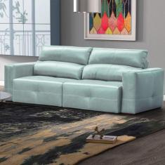 Sofá Decorativo Monica 3 Lugares Sala de estar 252cm Reclinável e Retr