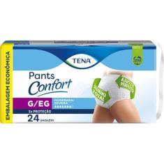Roupa Íntima Tena Pants Confort G/EG 24 Unidades Embalagem Econômica