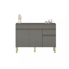 Balcão 3 Portas 1 Gavetas com Tampo 120cm Line Kits Paraná - Kits Para